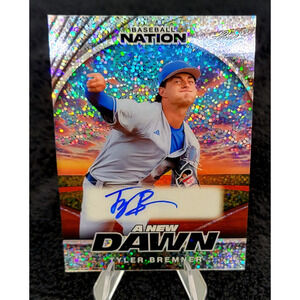 2025 Tyler Bremner 4/15 A New Dawn Auto #2 Ranked Prospect Los Angeles Angels